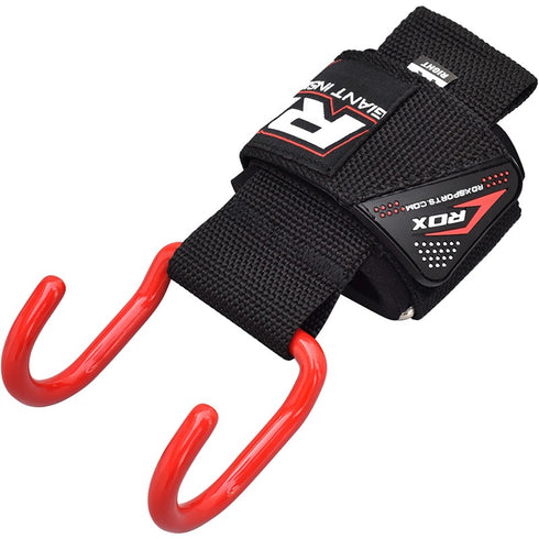 RDX W15 ANCHOR GYM HOOK STRAPS(Red)-5